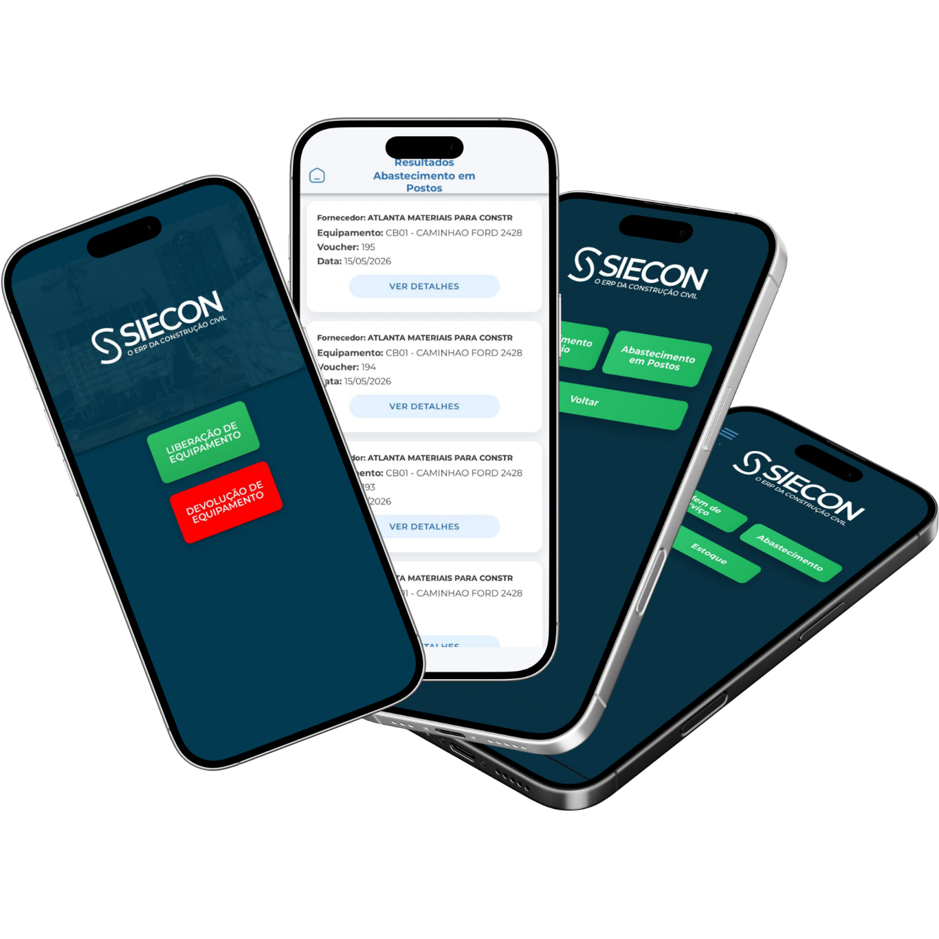 App Frotas e Equipamentos Siecon - controle de abastecimento e movimentação de equipamentos